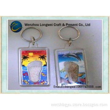 Gift Keychain RectangleAcrylic Keychain Solid / Logo Double